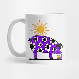 Pig and Snail Friends Mug